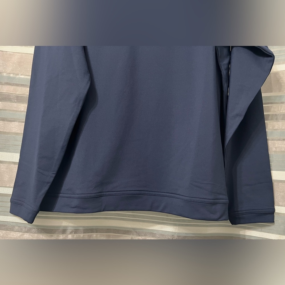 Peter Millar Pine Performance Navy Blue Hoodie - image 3